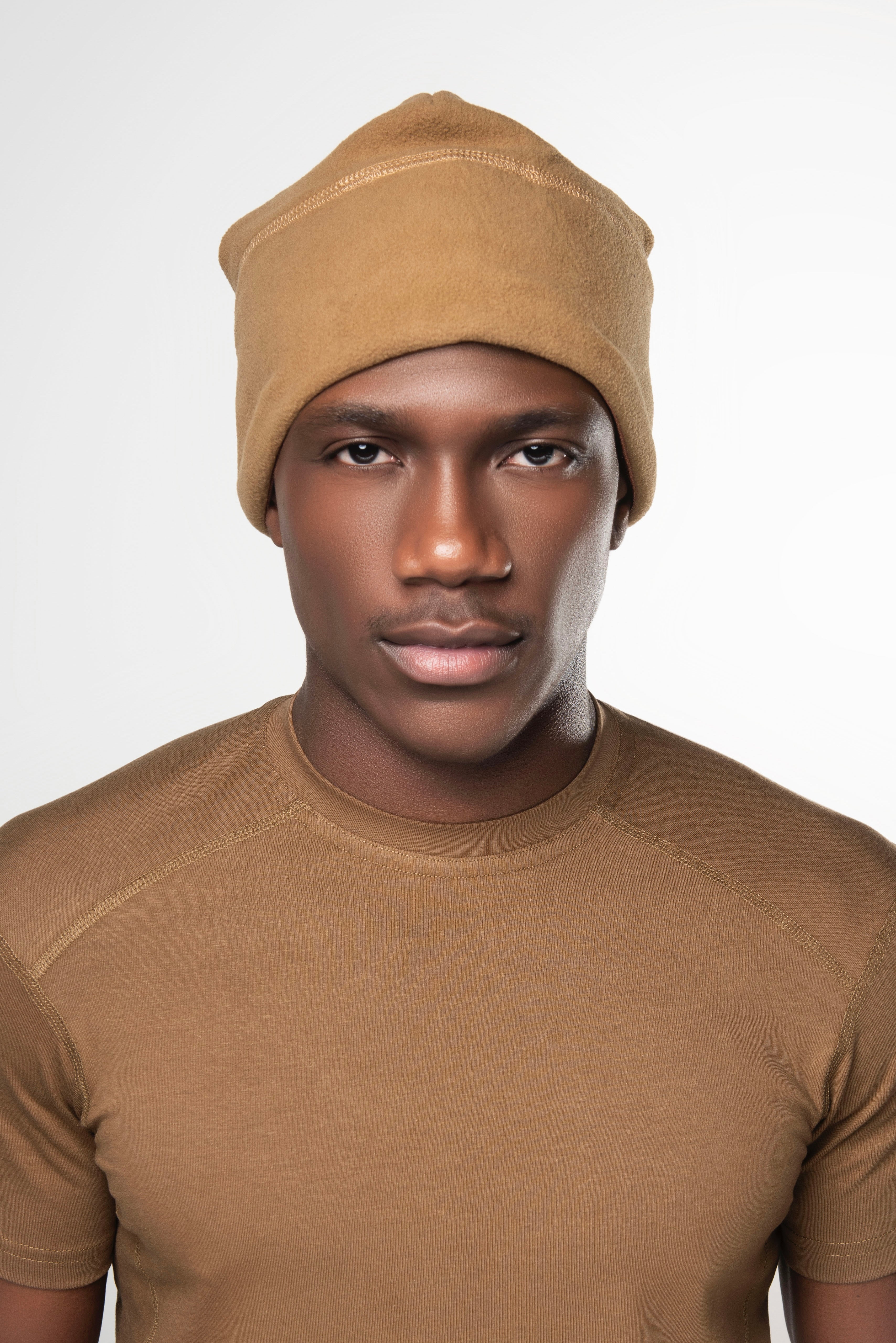 Coyote Brown Fleece Watch Cap (Satin-Lined) – Keep Your Hair