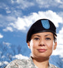 Military Beret, Black (Silk Lined) (TM) - Keep Your Hair Headgear, LLC