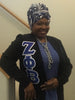 Zeta Phi Beta Headwrap (Satin Lined)