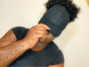 Subdued Black US Flag (Embroidered) - Satin Lined Half Baseball Cap
