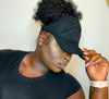 Subdued Black US Flag (Embroidered) - Satin Lined Half Baseball Cap