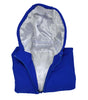 Women’s Satin Lined Hoodie (Royal Blue and Pure White Satin) - Keep Your Hair Headgear, LLC