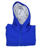 Women’s Satin Lined Hoodie (Royal Blue and Pure White Satin) - Keep Your Hair Headgear, LLC