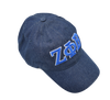 Zeta Phi Beta - Satin Lined Denim Baseball Cap (TM)
