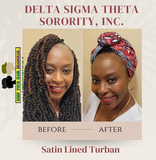 Official Licensed Delta Sigma Theta Sorority, Inc. - Satin Lined Turban (TM)